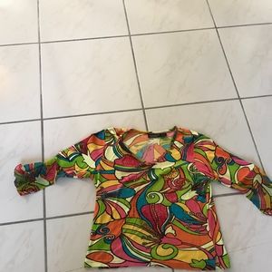 Sequined Psychodelic Top Sz. Small